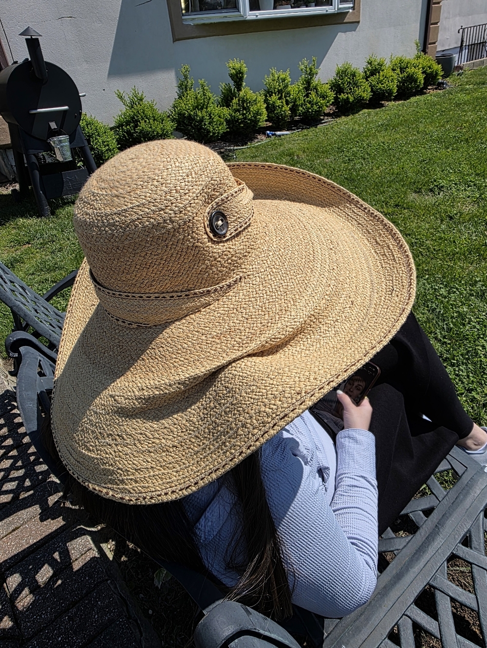Lola Hats Wide Brim Straw Sun Hat - Natural Beige